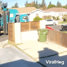 Throwing The Garbage In The Lawn Viralhog GIF
