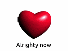 a picture of two horses in heart shaped mirrors with the words alrighty now below them