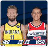 Indiana Pacers (25) Vs. Washington Wizards (25) First-second Period Break GIF - Nba Basketball Nba 2021 GIFs