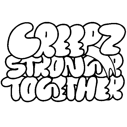 Creepzstrongtogether Strong Sticker - Creepzstrongtogether Strong Together Stickers