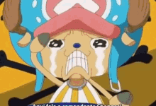 泣く　チョッパー　ワンピース GIF - Chopper One Piece Crying GIFs