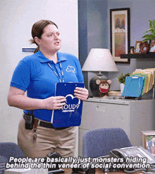 Superstore Dina Fox GIF - Superstore Dina Fox People Are Basically Just Monsters GIFs