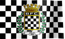 a black and white checkered flag that says b.f.c.