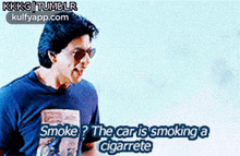 a man is talking about smoking a cigarette