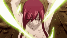 fairy tail final erza scarlet angry mad