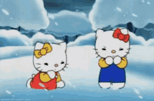 Hello Kitty Snow GIF - Hello Kitty Snow Storm GIFs
