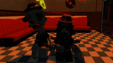 a cartoon character wearing a hat that says ' 24/7 ' on it