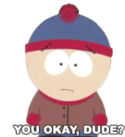 You Okay Dude Stan Marsh Sticker - You Okay Dude Stan Marsh South Park Stickers