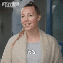 Its Pretty Hard To Tell Jen Sonnenberg GIF - Its Pretty Hard To Tell Jen Sonnenberg The Great Canadian Pottery Throw Down GIFs