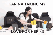 Karina Aespa Karina Love GIF - Karina Aespa Karina Love Karina Cleaning GIFs