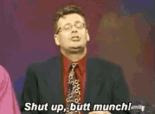 Butt Munch GIF - Whose Line Is It Anyway Greg Proops Reaction GIFs
