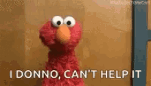 Elmo Shrug GIF - Elmo Shrug Cant Help It GIFs