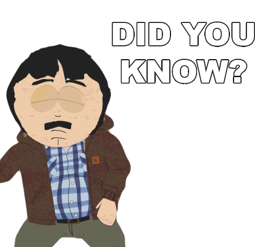 Did You Know Randy Marsh Sticker - Did You Know Randy Marsh South Park Stickers