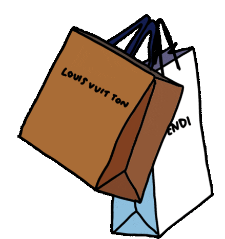 Shopping Bag Shopping Sticker - Shopping Bag Shopping Louis Vuit Ton Stickers