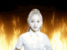 Reveluiv Gowon Burning Fire GIF - Reveluiv Gowon Burning Fire Loona GIFs