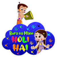 Bura Na Mano Holi Hai Chhota Bheem Sticker - Bura Na Mano Holi Hai Chhota Bheem Chutki Stickers