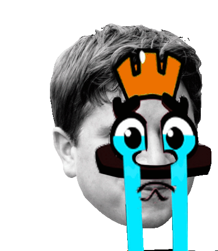 Clash Royale Crying Sticker - Clash Royale Crying Kappa Stickers
