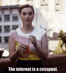 Internet Is A Cesspool Katie Mcgrath GIF - Internet Is A Cesspool Katie Mcgrath Lena Luthor GIFs
