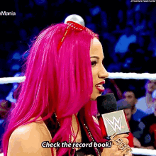 Sasha Banks Check The Record Book GIF - Sasha Banks Check The Record Book Wwe GIFs