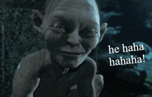 Gollum Gollum Laughing GIF - Gollum Gollum Laughing Laughing GIFs