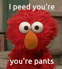Elmo Peed GIF - Elmo Peed Pants GIFs