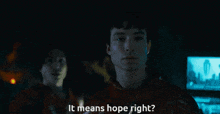 Barry Allen The Flash GIF - Barry Allen The Flash It Means Hope Right GIFs