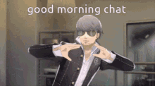 Good Morning Chat Specialist GIF - Good Morning Chat Specialist Yu Narukami GIFs