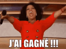 J'Ai Gagné GIF - Jai Gagné Gagner Oprah GIFs