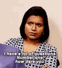 The Office How Dare You GIF - The Office How Dare You Lot Of Questions GIFs