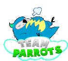 Team Parrots Sleeping Sticker - Team Parrots Sleeping Chill Stickers