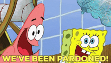 Spongebob Patrick Star GIF - Spongebob Patrick Star Weve Been Pardoned GIFs