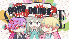 a poster for a video game titled song dance