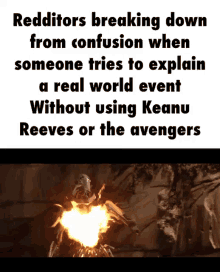 reddit without using keanu reeves or the avengers breaking down in confusion
