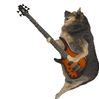 Dog Guitarist Sticker