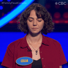 Look To The Side Celia GIF - Look To The Side Celia Family Feud Canada GIFs