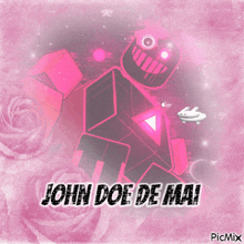 a picture of john doe de mai with pink roses