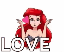 Ariel Blowing Kisses GIF - Ariel Blowing Kisses Little Mermaid GIFs
