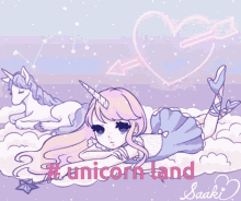 anime unicorn girl anime cute girl