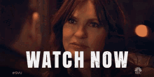 a picture of a man and a woman with the words watch now