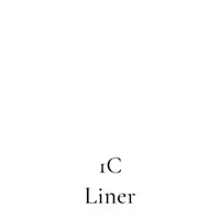 a drawing of a pencil with the word ic liner underneath it