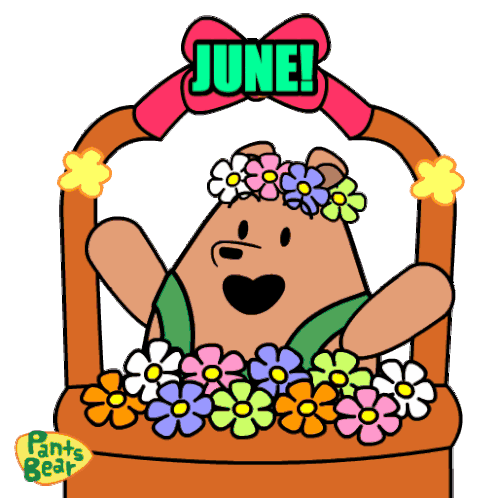 June Hello June Sticker - June Hello June Month Of June Stickers