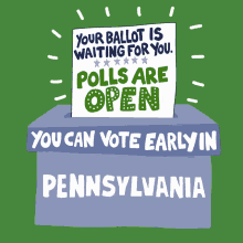 Your Ballot Is Waiting For You Polls Are Open GIF - Your Ballot Is Waiting For You Polls Are Open Vote Early GIFs