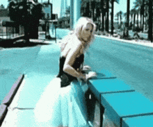 Looking-over-wall Falling-over GIF