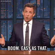 Boom Easy As That GIF - Boom Easy As That Late Night With Seth Meyers GIFs