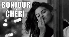 Selena Gomez Blow Kiss GIF - Selena Gomez Blow Kiss Bonjour Cheri GIFs