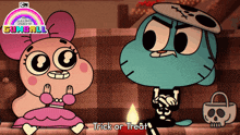 Trick Or Treat Anais Watterson GIF - Trick Or Treat Anais Watterson Gumball Watterson GIFs