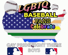 a poster for lgbtq baseball fans celebrate