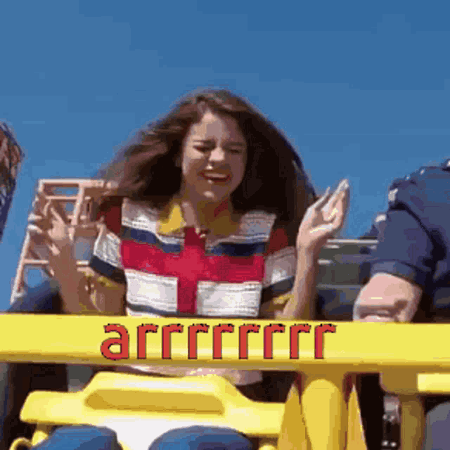 Rollercoaster Selena Gomez Singing GIF Rollercoaster Selena Gomez Singing Selena Gomez Car Pool Discover Share GIFs