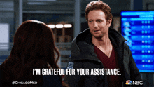 Im Grateful For Your Assistance Will Halstead GIF