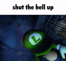 Shut The Hell Up Luigi GIF